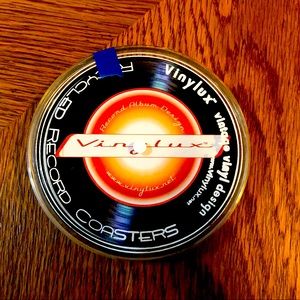 Recycled record coasters